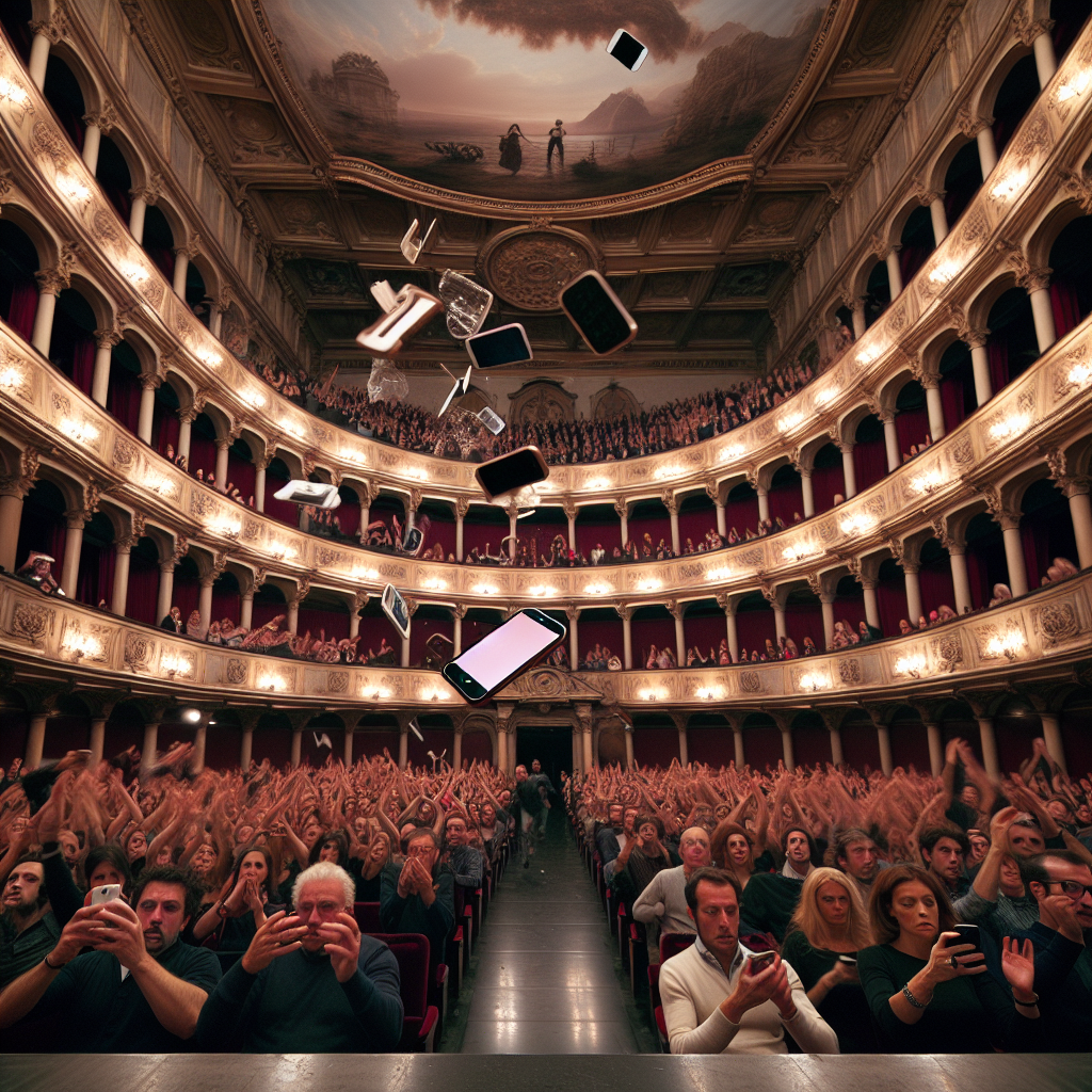 Al teatro della Scala di Milano un telefonino cade da un palco e colpisce uno spettatore