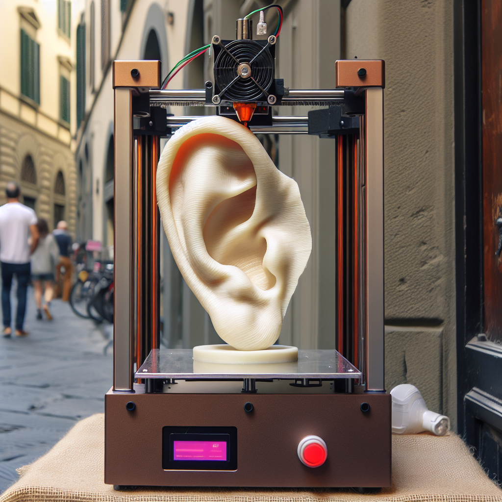 Ricostruzione di orecchie con la stampa 3D a Firenze​​.