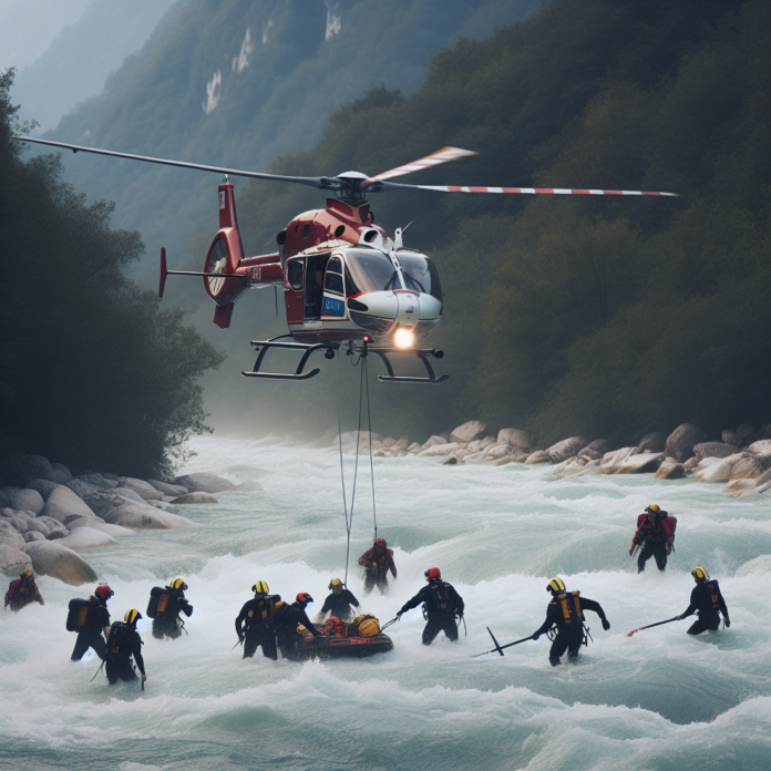 Tre giovani scomparsi nel fiume Natisone: ricerche in corso in Friuli Le autorità stanno cercando tre giovani dispersi a causa di un'improvvisa piena del fiume Natisone in Friuli. Le operazioni di salvataggio coinvolgono l'uso di elicotteri dei vigili del fuoco