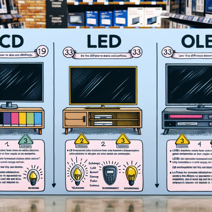 Differenze tra televisori LCD, LED e OLED: guida all'acquisto